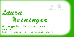 laura meininger business card